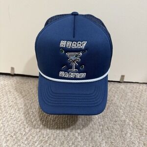 Anthropologie Merry Martini Trucker Navy Blue Baseball Hat Cap - NWT